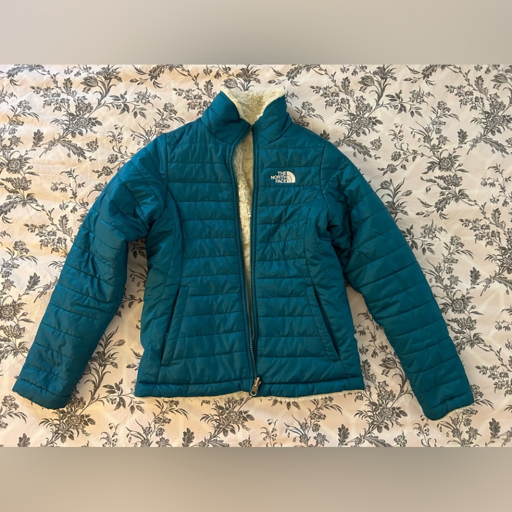 The North Face Girls Reversible Jacket Size Medium 10/12 Excellent Condition